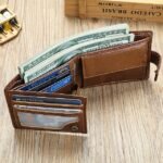 Genuine leather wallet top layer cowhide coin purse multi card