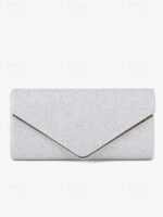 Women's Gold Glitter Envelope Clutch with Chain Strap – - Image 6