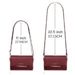 Women's Black Crossbody Wallet Bag with Gold Accents and - Image 3