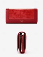 Women's Crocodile Pattern Faux Leather Long Wallet with - Image 4