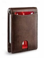 Men's RFID-Blocking Wallet – Premium Cowhide Leather with - Image 16