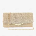 20PCS Elegant Gold Glitter Evening Clutch - Women's Party Handbag
